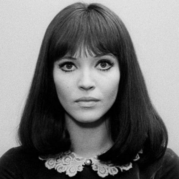 Anna Karina, bangs, eyeliner